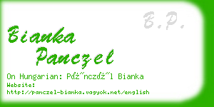 bianka panczel business card